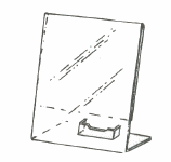 Acrylic Sign Holder with Business Card Holder