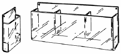 Wall Mount Acrylic Brochure Holders with Single, Double or Triple 2" Deep Pockets