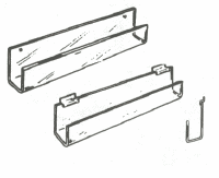 Acrylic J-Rack Shelving for Slatwall