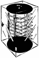 Locking Rotating Jewelry Display