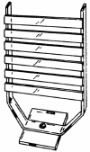 Clear Acrylic Earring Display with 6 or 8 Bars for Diplaying 2" Carded Jewelry