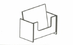 Counter Top Molded Brochure Holder for 5" x 6" Brochures