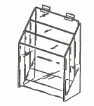 Multi-Tier Acrylic Brochure Holder for Slatwall