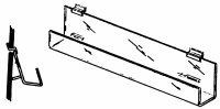 Slatwall Tilt Back J-Rack Shelves