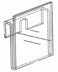 Acrylic Signholder for Gridwall or Hang Bar Display