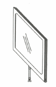 Acrylic Chrome Channel Sign Holder with Black Frame