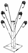 6-Way Glove Displayer