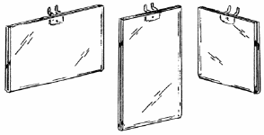 Acrylic Sign Holders for Pegboard Display