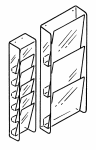 Multi Tier Brochure Holder with Three or Six Tiers