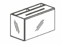 Acrylic Ballot Box with Pocket and Sign Holder