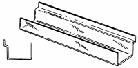 Extruded 3" Deep Slatwall J-Rack Shelves