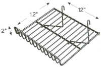 Small Sloping Gridwall Wire Shelf