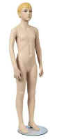 Size 10 female child mannequin with molded hair and features.  Price includes tempered glass base.