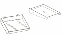 Slanted Trays for Counter Top or Slatwall Display