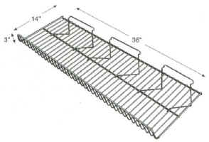 Extra Large Sloping Wire Shelf