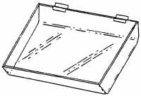 Slanted Tray for Slatwall