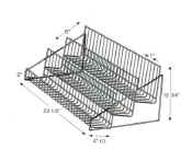 Three Tier 24" Wide Countertop Wire Rack Display