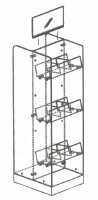 Acrylic Double Sided Floor Fixture