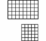 Epoxy coated grid cubbies are available in white only.  Use these grid mini panels to form stackable cubbies in any configuration.