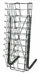 20 Pocket Wire Floor Magazine Rack