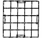 Chrome grid mini panels are used to form stackable cubbies in any configuration.