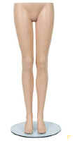 System Female Mannequin Legs With 16.5 inch tempered glass base